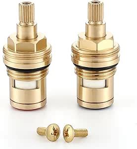 Muxios BSP 1 2 Thread Hot And Cold Pair Tap Cartridges Replacement Brass Ceramic Disc Tap Valve