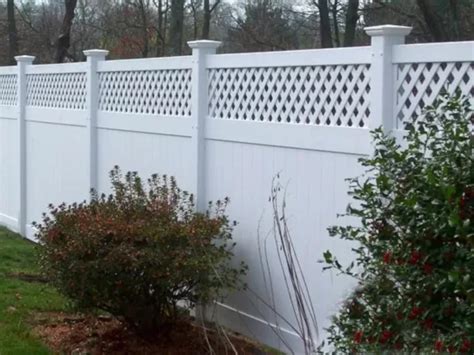 Modern PVC Semi Privacy Diamond Lattice Fence Vinyl Privacy Diagonal