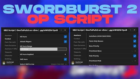 Roblox Swordburst 2 Script PASTEBIN Auto Farm Mob Boss Kill Aura