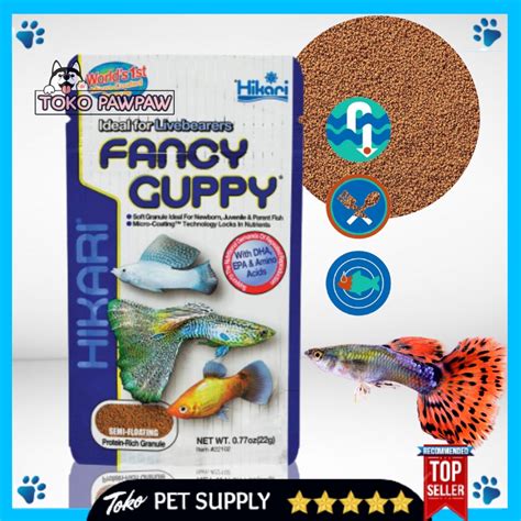 Jual Hikari Fancy Guppy 22gr Makanan Ikan Hias Pelet Pakan Tropis