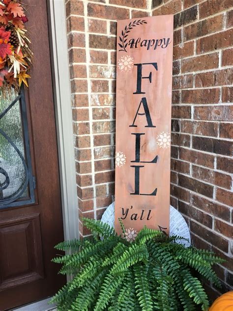 Happy Fall Y All Wooden Sign Pumpkin Fall Decor Fall Decor Wooden Signs