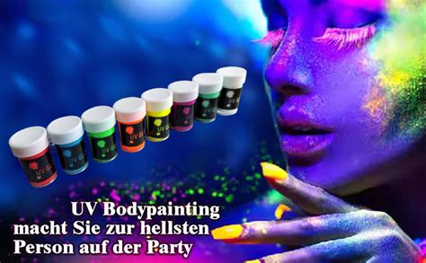 Farben Bodypainting Body Painting Neon Uv Fluoreszierende Body Farbe