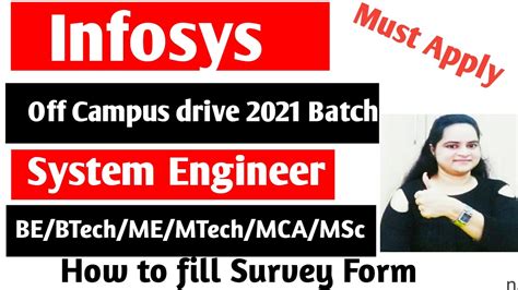 Infosys Off Campus Drive System Engineer Off Campus Drive For 2021 Batch Youtube