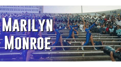 Marilyn Monroe Jackson State Marching Band Prancing J Settes