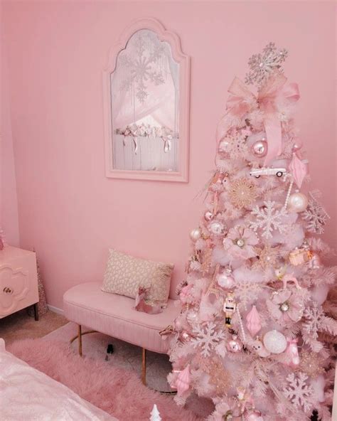 Christmas Tress Christmas In Paris Pink Christmas Decorations Pink