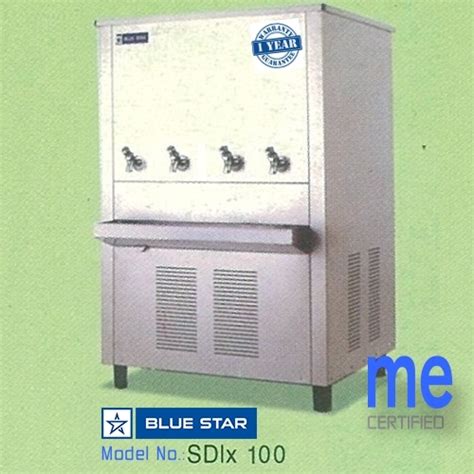 Stainless Steel Silver Blue Star Water Cooler Sdlx Liter Per