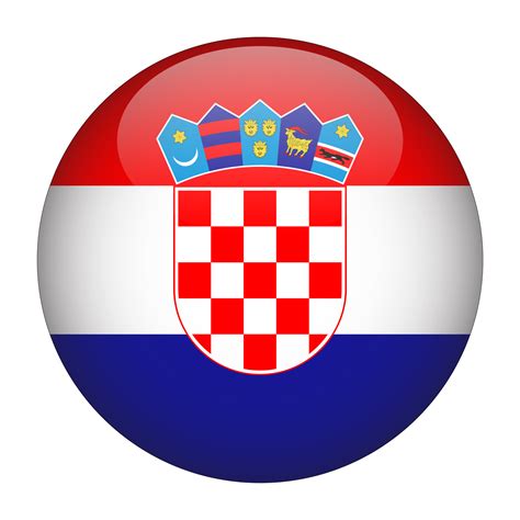 Croatia D Rounded Flag With Transparent Background Png