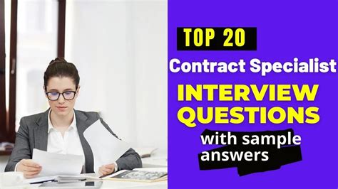 Contract Specialist Interview Questions And Answers For Youtube