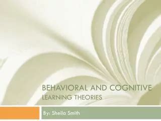 PPT Cognitive Learning Theories PowerPoint Presentation Free