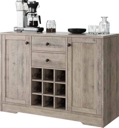 Amazon HOSTACK Coffee Bar Cabinet Modern Farmhouse Buffet