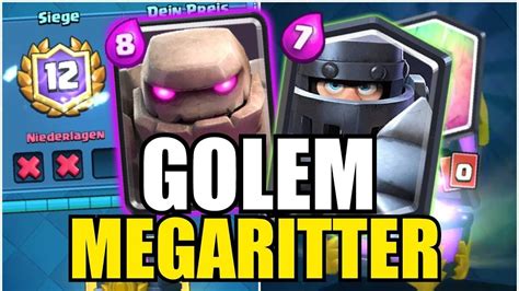 Neues Golem Megaritter Deck 2000 Karten Chest Opening Golem Deck Erklärt Clash Royale