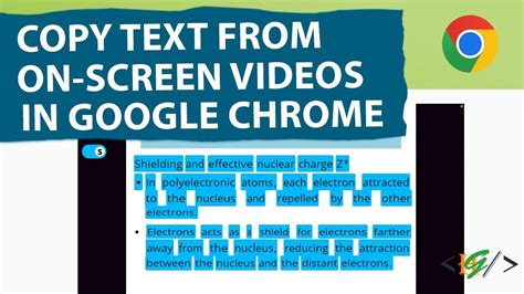 How To Copy Text From On Screen Videos Using Google Chrome Extension