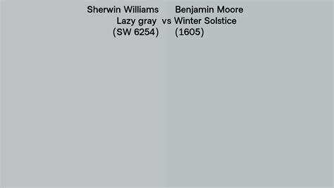 Sherwin Williams Lazy Gray SW 6254 Vs Benjamin Moore Winter Solstice