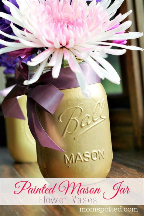 38 Mason Jar Vases To Diy Today