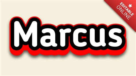 Marcus | Text Effect Generator