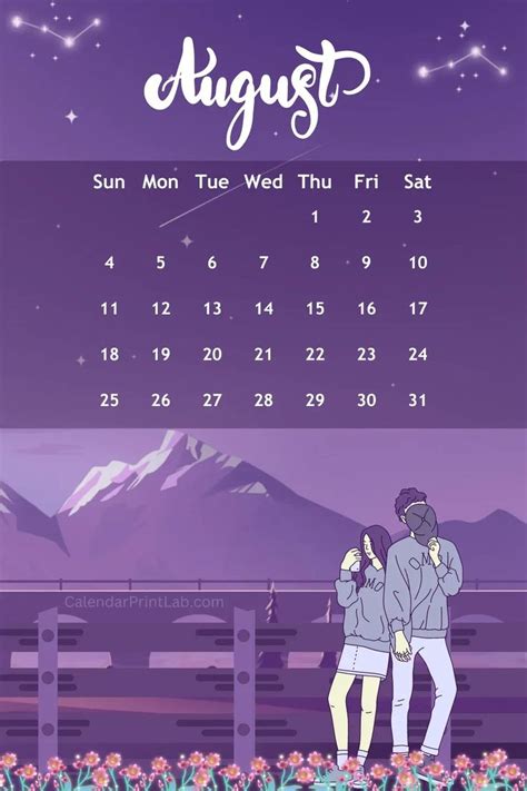 Iphone August 2024 Calendar Love Wallpaper In 2024 Calendar Wallpaper