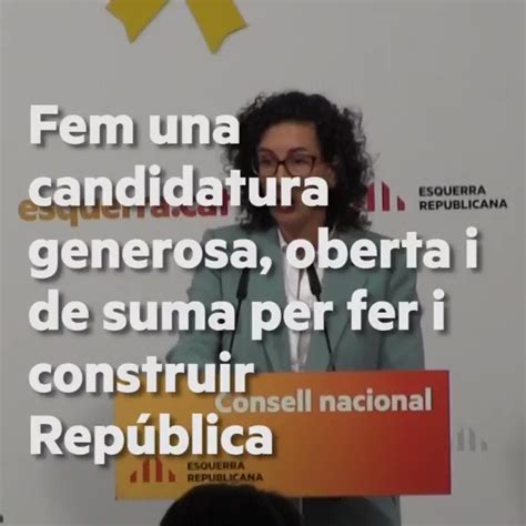 Esquerra Republicana On Twitter V Deo Martarovira Fem Una