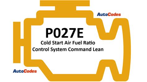 Code P E Honda Cr V Cold Start Air Fuel Ratio Control System