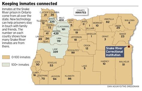 Map Of Oregon Prisons