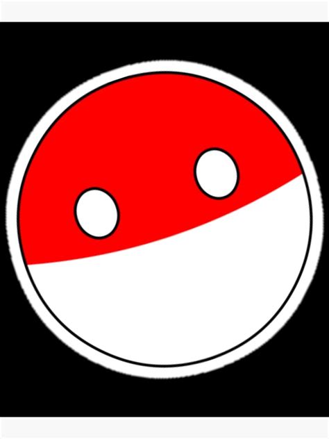 Polandball Countryball Poster For Sale By Robinsonbevis Redbubble