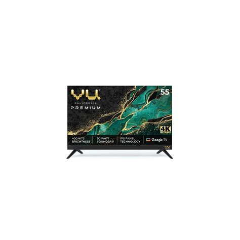 Vu 139 Cm 55 Inches Premium Series 4K Ultra HD Smart LED Google TV