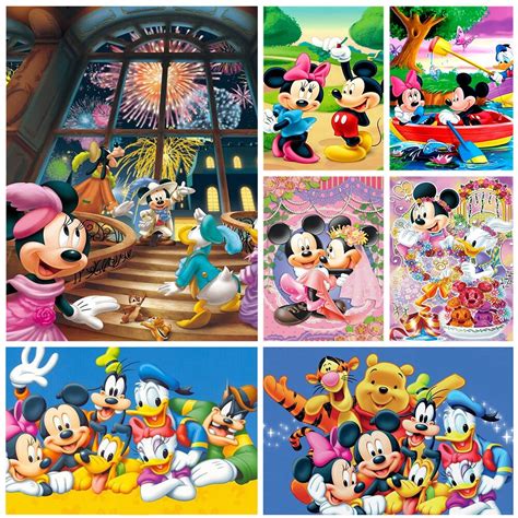 Disney Pintura De Diamante 5D DIY Mosaico De Mickey Minnie Mouse