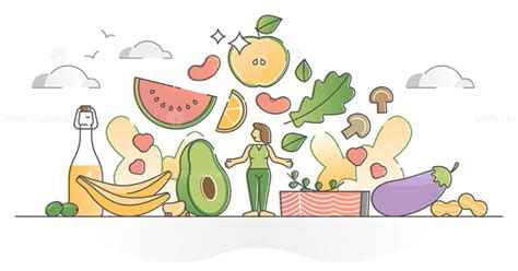 Healthy eating pyramid vector illustration - VectorMine