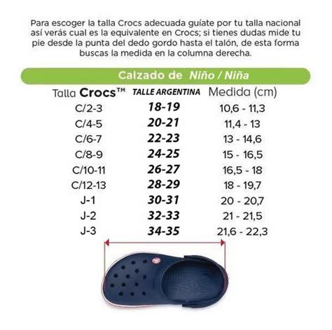 Venta medidas de crocs para niños en stock