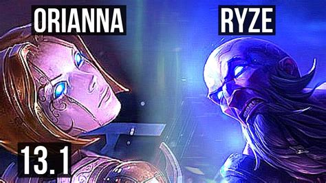 Orianna Vs Ryze Mid Games Dominating Kr Diamond