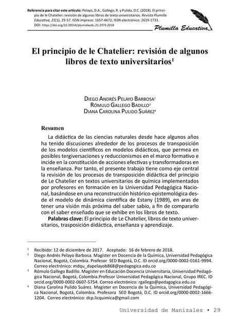 El Principio De Le Chatelier Aprende Todo De Medicina Udocz