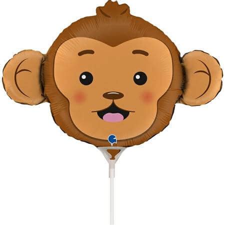 Balon folie mini figurina cap maimuta 40 * 26 cm
