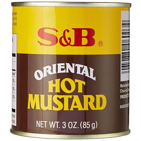 S B Oriental Hot Mustard Powder 6 X 12 X 3 OZ JDJ Trading