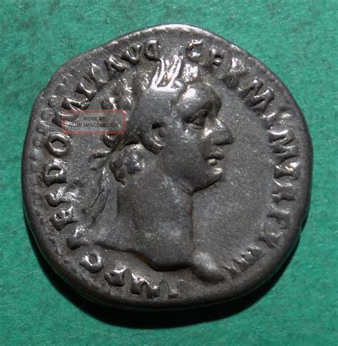 Tater Roman Imperial Silver Denarius Coin Of Domitian Minerva