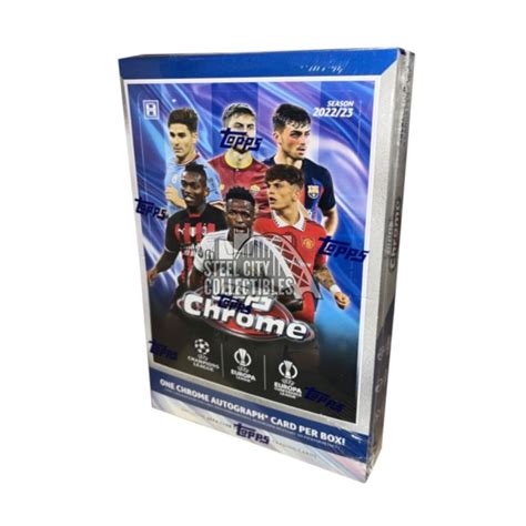 Topps Chrome Uefa Club Competitions Soccer Hobby Box Steel