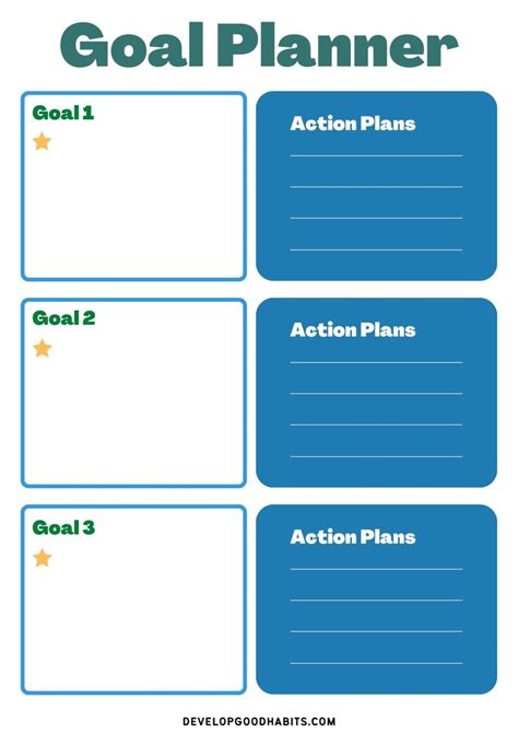 20 Goal Setting And Tracking Printables For 2024 Self Help Resources