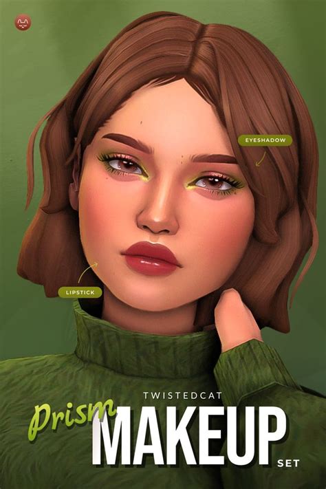 Prism Makeup Set Twistedcat Sims 4 Cc Makeup Makeup Cc Sims Hair