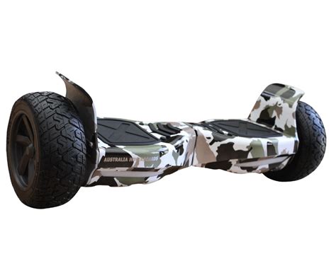 Off Road Hoverboard Ns Monster Tyres Powerful Motor Grey Camouflage