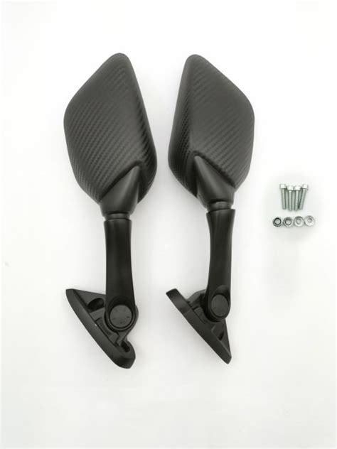 Short Stem Side Mirror Nmax Honda Adv Honda Pcx Black Carbon Side