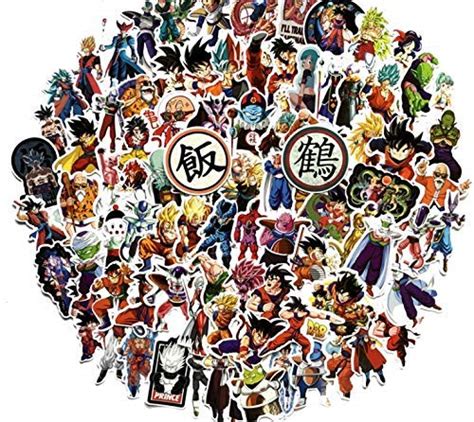 Buy [100 Pack] Dragon Ball Sticker Z • Decal Dbz Anime Goku Super