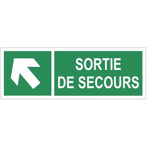 Panneau Sortie De Secours Logo Sticker Communication