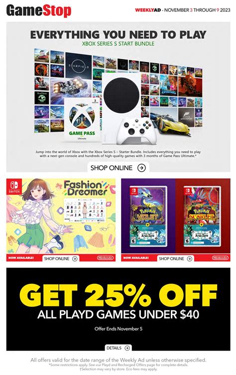 Gamestop Flyer November 3 To 9