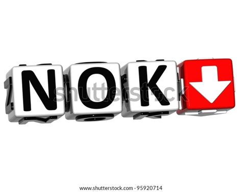 Currency Nok Rate Concept Symbol Button Stock Illustration 95920714 ...