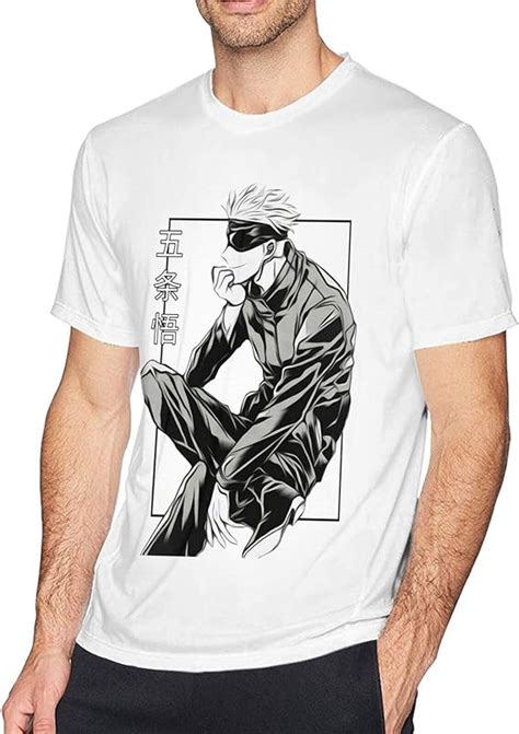 Camisetas Anime Jujutsu Kaisen Satoru Gojou Camiseta de algodón para