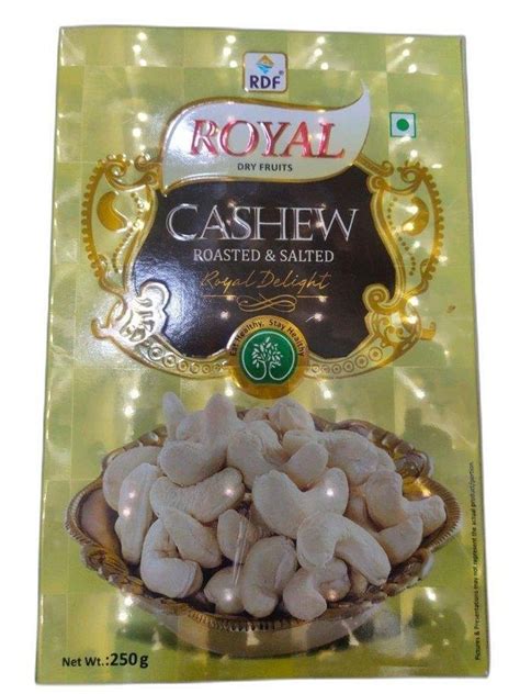 Nuts Salty Royal Roasted Salted Cashew Packaging Size Gm