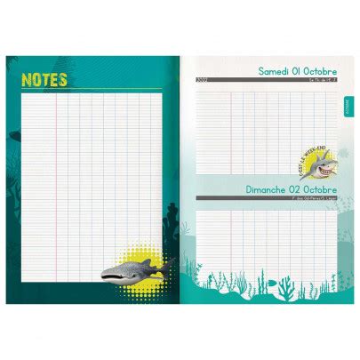 Agenda Scolaire BOUCHUT Shark 2022 2023 Chez Rentreediscount