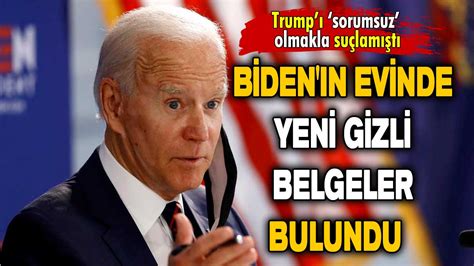 Biden ın evinde yeni gizli belgeler bulundu