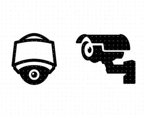 Security Camera Svg Cctv Clipart Security Camera Png Cctv Etsy