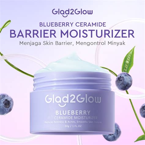 Jual Glad Glow Pcs Blueberry Moisturizer Cream X Ceramide Skin