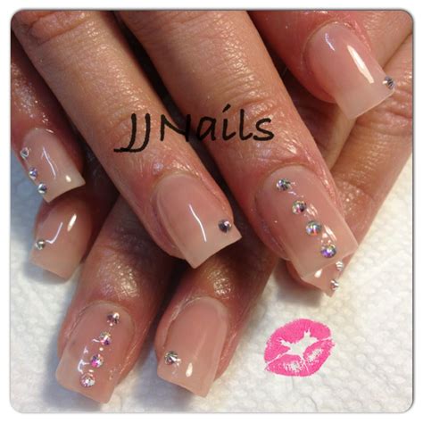 Acrylic Nails Nude Color Fantasy Nails By JJ Pinterest Nails Games Nude Nails And Blue Nails