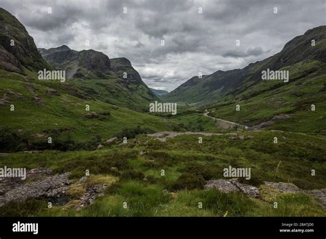 Hiking in the scottish Highlands Stock Photo - Alamy